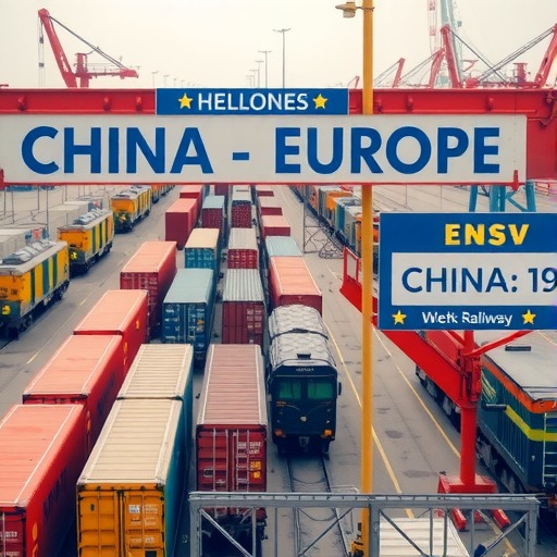 中国*大陆路口岸进出境中欧班列突破1万列