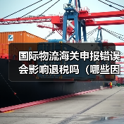 国际物流海关申报错误会影响退税吗(哪些因素会影响外贸出口退税)(图3) 国际物流海关申报错误会影响退税吗(哪些因素会影响外贸出口退税)(图3)