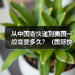 从中国寄快递到美国一般需要多久？（国际快递时效详解）