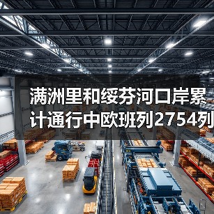 满洲里和绥芬河口岸累计通行中欧班列2754列 均创历史新高(图1) 满洲里和绥芬河口岸累计通行中欧班列2754列 均创历史新高(图1)