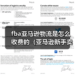 fba亚马逊物流是怎么收费的（亚马逊新手卖家请注意）（图3）