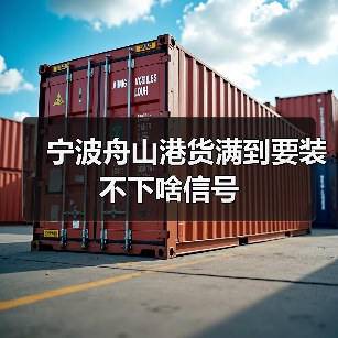 宁波舟山港货满到要装不下啥信号（图4）