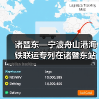 诸暨东—宁波舟山港海铁联运专列在诸暨东站货场首 发(图3) 诸暨东—宁波舟山港海铁联运专列在诸暨东站货场首 发(图3)