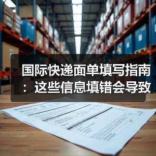 国际快递面单填写指南：这些信息填错会导致清关失败（跨境电商卖家请注意）（图2）
