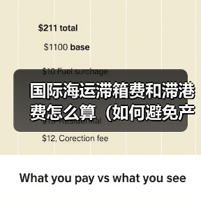 国际海运滞箱费和滞港费怎么算（如何避免产生）（图4）