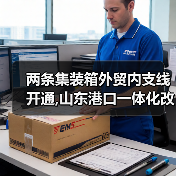 两条集装箱外贸内支线开通,山东港口一体化改革向纵深发力(图3) 两条集装箱外贸内支线开通,山东港口一体化改革向纵深发力(图3)