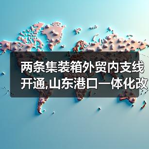 两条集装箱外贸内支线开通,山东港口一体化改革向纵深发力(图2) 两条集装箱外贸内支线开通,山东港口一体化改革向纵深发力(图2)