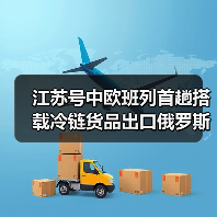 江苏号中欧班列首趟搭载冷链货品出口俄罗斯