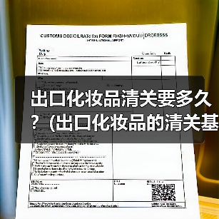 出口化妆品清关要多久?(出口化妆品的清关基本流程)(图3) 出口化妆品清关要多久?(出口化妆品的清关基本流程)(图3)