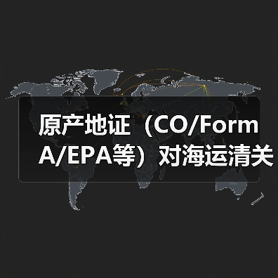 原产地证(CO/Form A/EPA等)对海运清关有什么作用(国际海运干货知识分享)(图1) 原产地证(CO/Form A/EPA等)对海运清关有什么作用(国际海运干货知识分享)(图1)