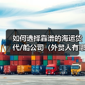 如何选择靠谱的海运货代/船公司(外贸人有哪些筛选标准)(图2) 如何选择靠谱的海运货代/船公司(外贸人有哪些筛选标准)(图2)