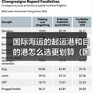 国际海运的起运港和目的港怎么选更划算(国际海运干货知识分享)(图4) 国际海运的起运港和目的港怎么选更划算(国际海运干货知识分享)(图4)