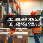 出口退税率查询怎么查(出口退税这个是必须的环节)(图4) 出口退税率查询怎么查(出口退税这个是必须的环节)(图4)