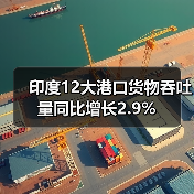 印度12大港口货物吞吐量同比增长2.9%