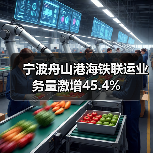宁波舟山港海铁联运业务量激增45.4%