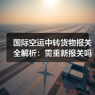 国际空运中转货物报关全解析:需重新报关吗?(图2) 国际空运中转货物报关全解析:需重新报关吗?(图2)
