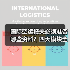 国际空运报关必须准备哪些资料?四大模块全解析(图1) 国际空运报关必须准备哪些资料?四大模块全解析(图1)