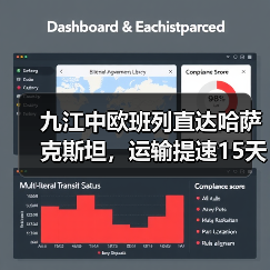 九江中欧班列直达哈萨克斯坦,运输提速15天如何实现?(图2) 九江中欧班列直达哈萨克斯坦,运输提速15天如何实现?(图2)