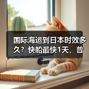 国际海运到日本时效多久?快船最快1天,普通7-15天(图4) 国际海运到日本时效多久?快船最快1天,普通7-15天(图4)