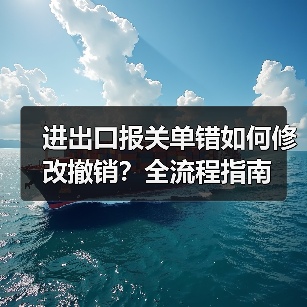 进出口报关单错如何修改撤销?全流程指南(图4) 进出口报关单错如何修改撤销?全流程指南(图4)