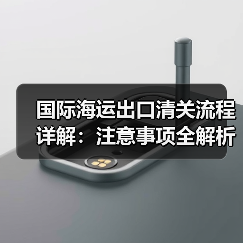 国际海运出口清关流程详解:注意事项全解析(图4) 国际海运出口清关流程详解:注意事项全解析(图4)