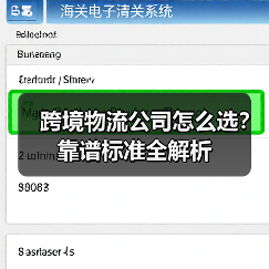 跨境物流公司怎么选?靠谱标准全解析(图4) 跨境物流公司怎么选?靠谱标准全解析(图4)