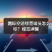 国际空运标签唛头怎么标?规范详解(图4) 国际空运标签唛头怎么标?规范详解(图4)