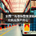 全国**海港铁路集装箱无轨站落户舟山